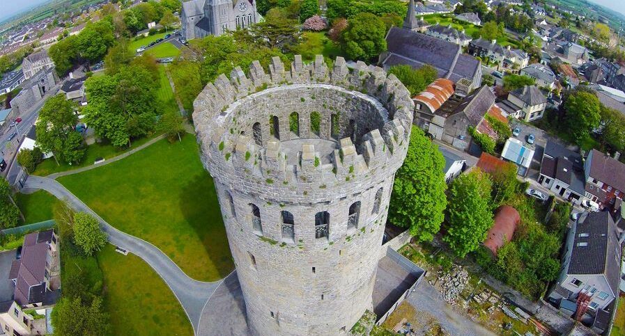Nenagh Castle aerial view